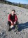 The author taking a break up top