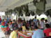 Busy waiting room during morning clinic