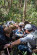 Many hands make light work with use of an improvised stretcher
