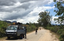 The minibus breaks down, again