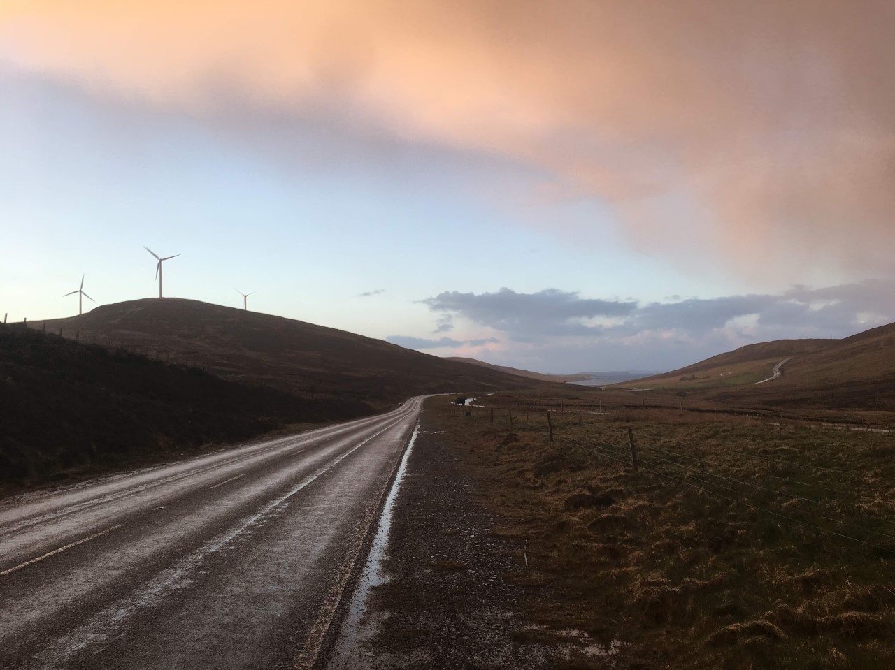 Country road, Shetland.
