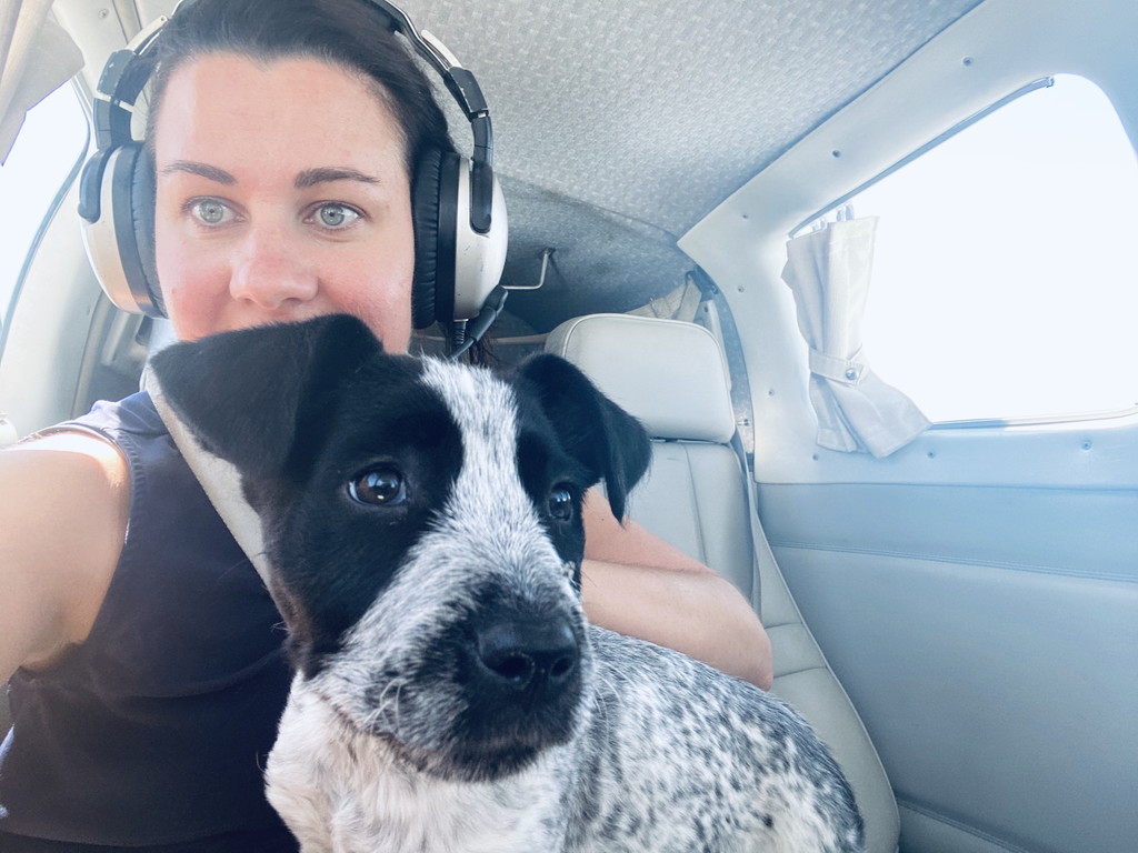 Sonia and her dog