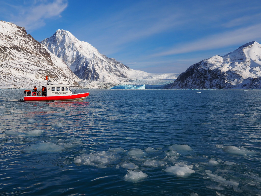 A ship in Antarctica