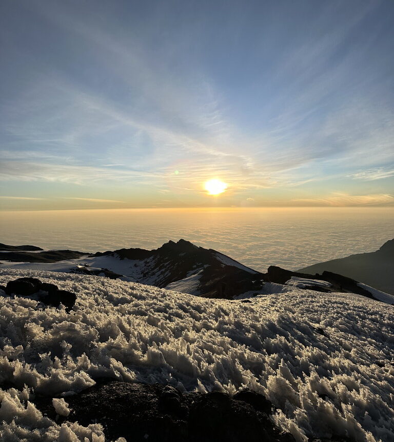 Sunrise on the summit